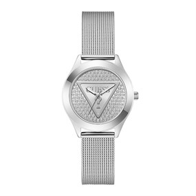 GUESS GW0835L1 Glitz Plaque Mesh Bracelet Watch - W96367