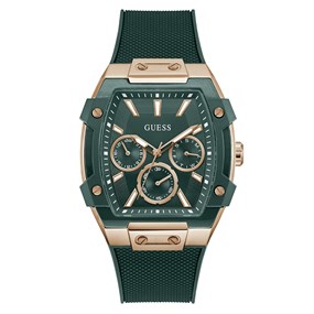 GUESS GW0956G6 Phoenix Green Silicone Strap Watch - W96424