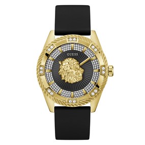 GUESS GW1138G2 Beast Black Silicone Strap Watch - W96447