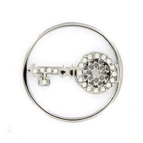 Sterlina Milano Crystal Key Coin - Large - X40881
