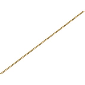 9ct Gold 1.3 Wide Diamond Cut Curb Chain -  22in - X50322