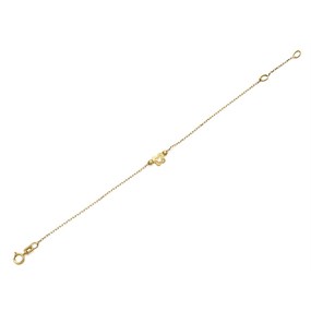 Bella Baby 9ct Gold Crystal Set Butterfly Bracelet - 5.5in - X51045