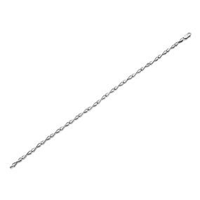 9ct White Gold Diamond Infinity Link Bracelet - 15pts - X51056