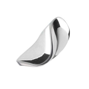 Silver Wave Shaped Polished Ring - X62895