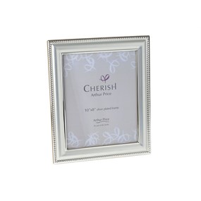 Silver Plated Beaded Edge Photo Frame - X90123