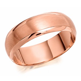 9ct Rose Gold 7mm Wedding Ring - Z16187