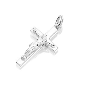 Silver Extra Heavyweight Crucifix - 25mm - Z4013