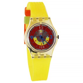 Swatch Hielo 1993 Collectable Yellow Strap Watch- LK146 - Z4302
