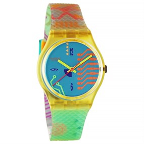 Swatch Hackers Reward 1991 Collectable Patterned Watch- GK122 - Z4308