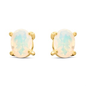 9ct Gold Opal Stud Earrings - Z51186