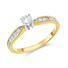 9ct Gold Diamond Ring - 1/2ct - d5133