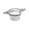 Chrome Plated Thistle Design Quaich Whiskey Tasting Bowl - A3331