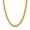 Joseph & George Yellow IP Steel Double Curb Necklace - A3441