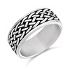 Joseph & George Stainless Steel Celtic Weave Pattern Ring - A3445
