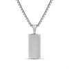 Joseph & George Stainless Steel Tag Necklace - A3461