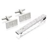 Crystal Set Cufflinks And Tie Slide Set - A4525