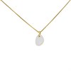Skagen SKJ1552710 Gold Tone White Glass Necklace - A70248