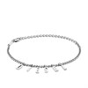 Diesel DX1493040 Stainless Steel Logo Charm Bracelet/Anklet - A9204