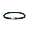 Tommy Hilfiger 2790294 Blue Leather Braided Bracelet - A9616