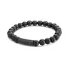 Tommy Hilfiger 2790581 Black IP Onyx Bead Bracelet - A9636