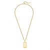 Police PEAGN0041302 URBAN Stainless Steel Gold Tone Tag Necklace - A98346