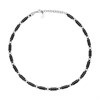 Police PEAGN0037301 URBAN Stainless Steel And Black Bead Necklace - A98352