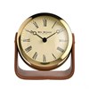 Widdop Mantel Clock On Leather Base - C1781