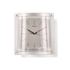 Seiko QXA330S Silver Tone Glass Wall Clock - C5919