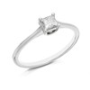 Platinum Princess Cut Diamond Solitaire Ring - 1/4ct - AGI Certificated - D0808