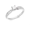 Platinum Princess Cut Diamond Ring - 1/2ct - AGI Certificated - D08101