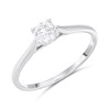 Polar Fire Platinum Diamond Solitaire Ring- 1/2ct (GLI Certificate) - D08168