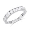 Polar Fire Platinum Diamond Half Eternity ET Ring- 1ct (Certificated) - D08173