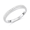 Platinum Crossover Diamond Half Eternity Ring - D08186