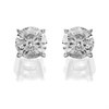 14ct White Gold 1 Carat Diamond Solitaire Stud Earrings - AGI Certificated - D3908