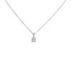 18ct White Gold Diamond Solitaire Necklace - 1/3ct - D45231