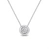 18ct White Gold Diamond Solitaire Necklace - 15pts - D4551