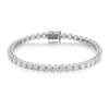 18ct White Gold Diamond Tennis Bracelet - 8.5-10 Carats - D45908