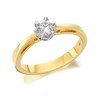 9ct Gold Diamond Solitaire Ring - 1/3ct - D5030