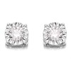 9ct White Gold Diamond Solitaire Stud Earrings - 1/2ct per pair - D5516