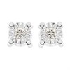 9ct Gold Diamond Solitaire Stud Earrings - 5pts per pair - D5548