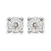 9ct Gold Diamond Solitaire Stud Earrings - 8pts per pair - D5549