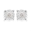 9ct White Gold Diamond Solitaire Stud Earrings - 10pts per pair - D5550