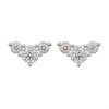 9ct White Gold Diamond V-Stud Earrings - 30pts per pair - D5552