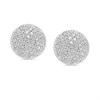 9ct White Gold Pave-Set Diamond Earrings, 55pts/pr - D5554