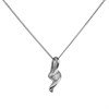 Love It! 9ct White Gold Diamond Twist Necklace - D56135