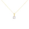 9ct Gold Diamond Solitaire Necklace - 8pts - D56159