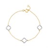 9ct Gold Diamond-Set Open-Link Bracelet, 20pts - D5735