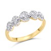 9ct Gold Diamond Cluster Band Ring - 1/2ct - D5816