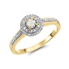 9ct Gold Diamond Cluster Ring - 20pts - D6074