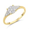 9ct Gold Diamond Cluster Ring, 1/4ct - D6099